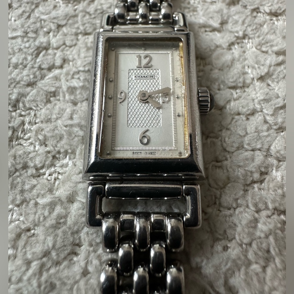 Coach Silver Rectangular Women's Watch - image 2